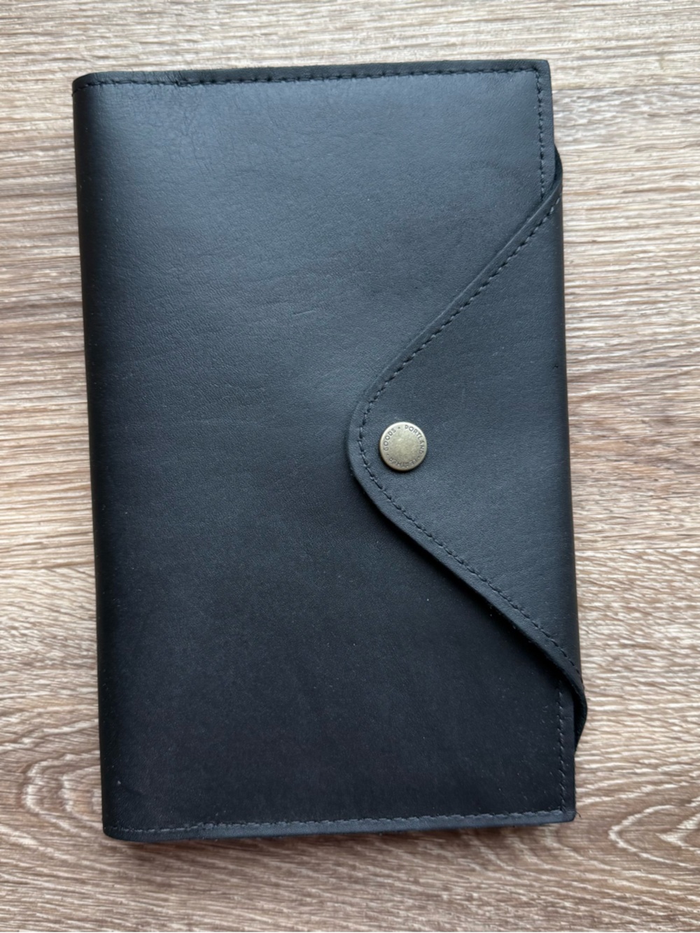 Portland Leather | Smooth Black Snap Journal